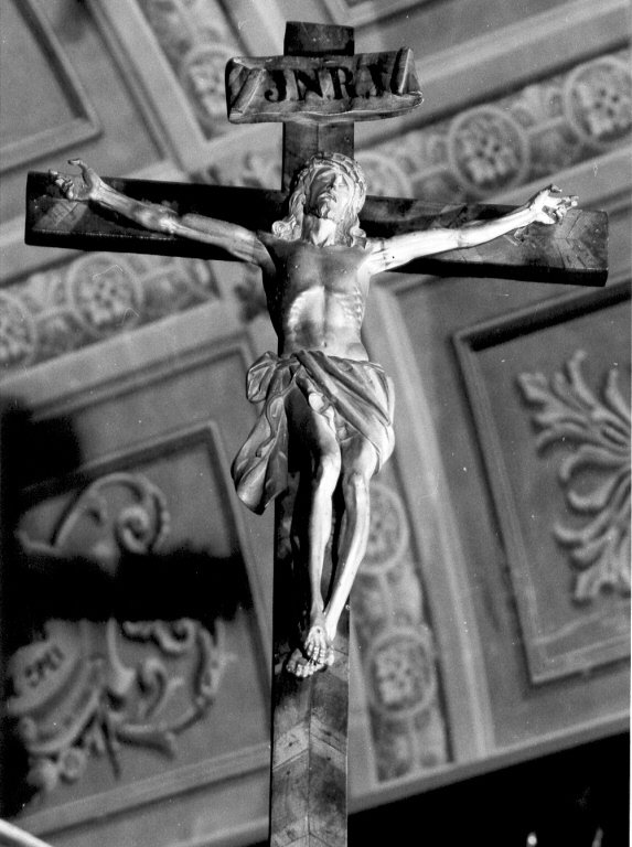 Cristo crocifisso (scultura) - ambito romano (met&agrave; sec. XVII)